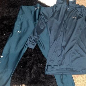 Emerald green under armour set.